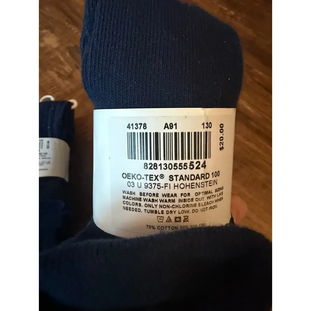 Hanna Andersson 130/140 navy tights NEW two pair